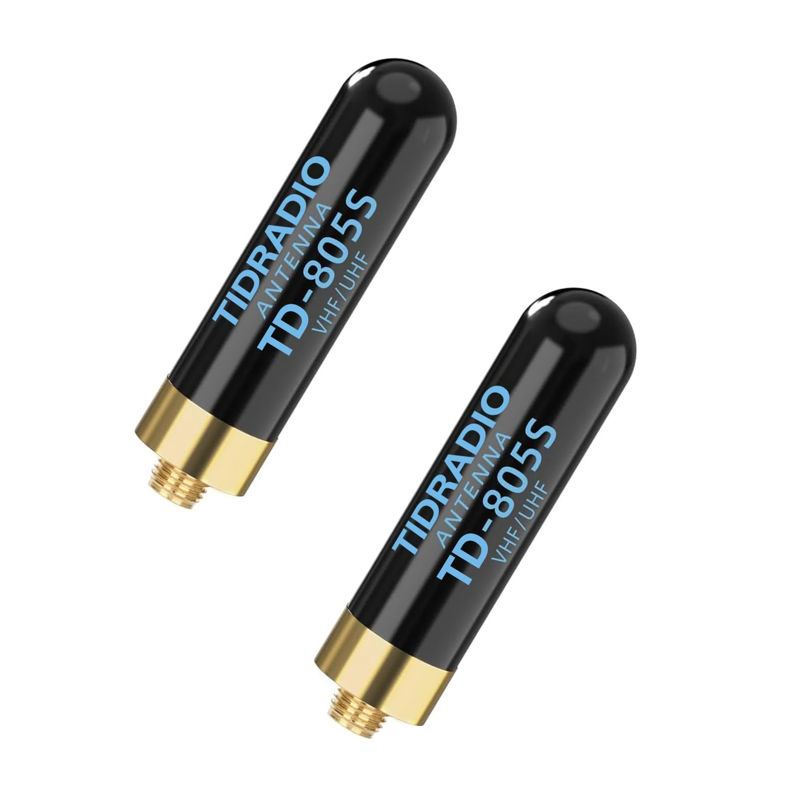 TIDRADIO TD-805S Ham Radio Short Antenna 1.96inch Enhanced Ver. Long Range Dual Band VHF/UHF 144/430Mhz Antenna for BAOFENG UV-5R,UV-5RM, RT-470X,GT-5R,UV-K5(8),TD-H8,TD-H3 Plus,UV-5RH,SMA-F, 2 Pack