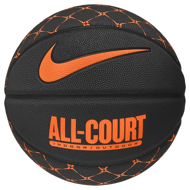 Nike Everyday All Court Basketball 8P Graphic – Indoor Outdoor Basketball with Graphic Design – Training Basketball – Deflated delivered, Anthracite/Total Orange/Black/Total Orange, 7