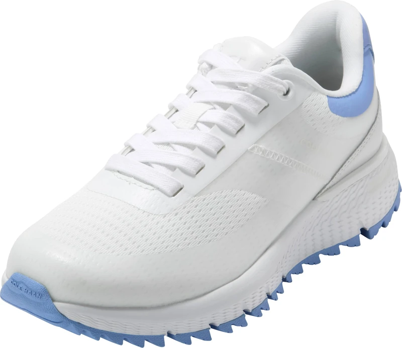 Cole Haan Women's Grand Crosscourt 20.4.7 Golf Sneaker, White/Hydrangea, 5-B UK
