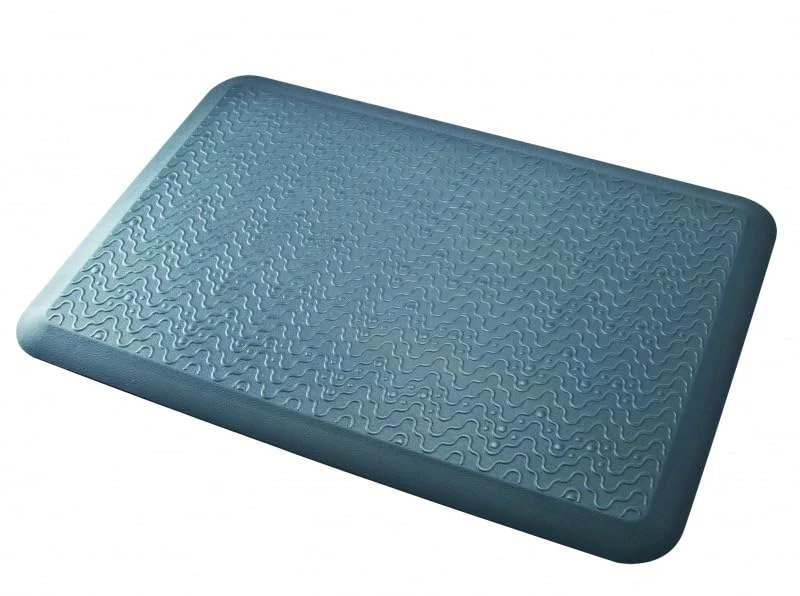 Q-CONNECT Anti-fatigue mat for standing workplaces, comfort mat, workplace mat for healthy and painless standing, comfort cushion for standing desk, office, 90 x 50 x 2 cm, colour: black