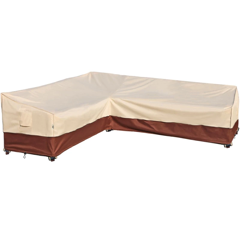 Westblue Outdoor Sectional Cover-L-Shaped Patio Furniture Covers Waterproof Rip-Stop Anti-UV 600D Outdoor Couch Sofa Cover with 3 Air Vents, Left-facing, 83''L(104''L)32''D 31''H