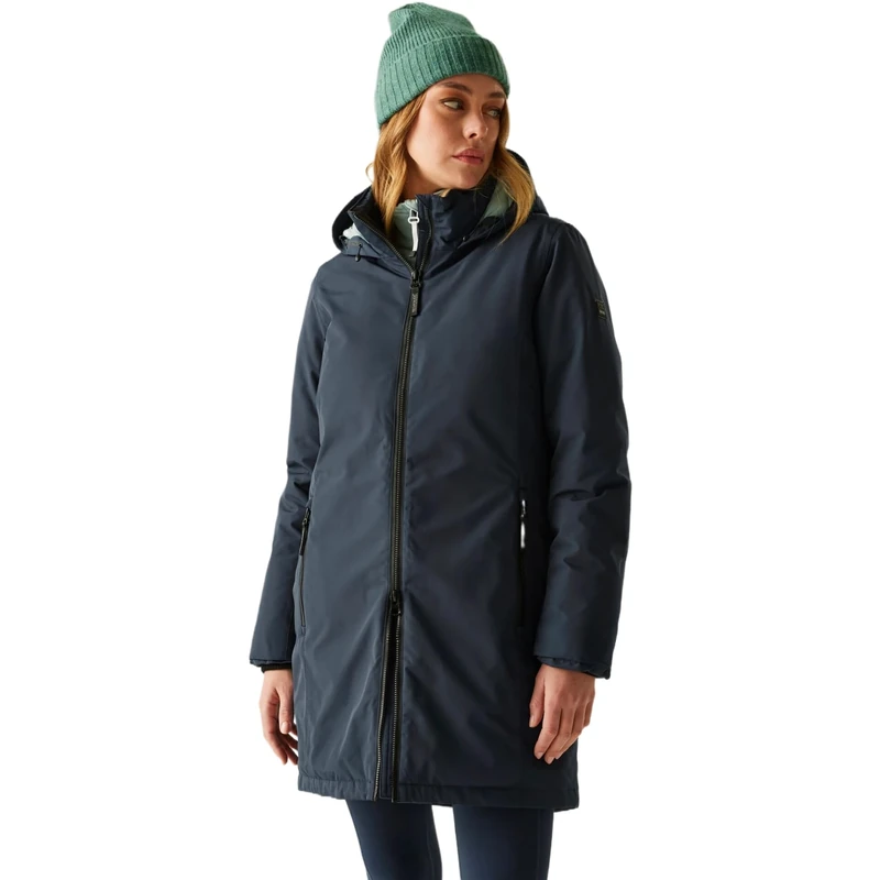 Regatta Womens Marron Waterproof Jacket Insulated Long Length Winter Coat