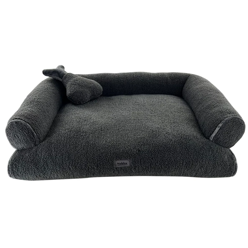 Nobby Jella Comfort Sofa with Toy - Dark Grey - 90x67x20 cm