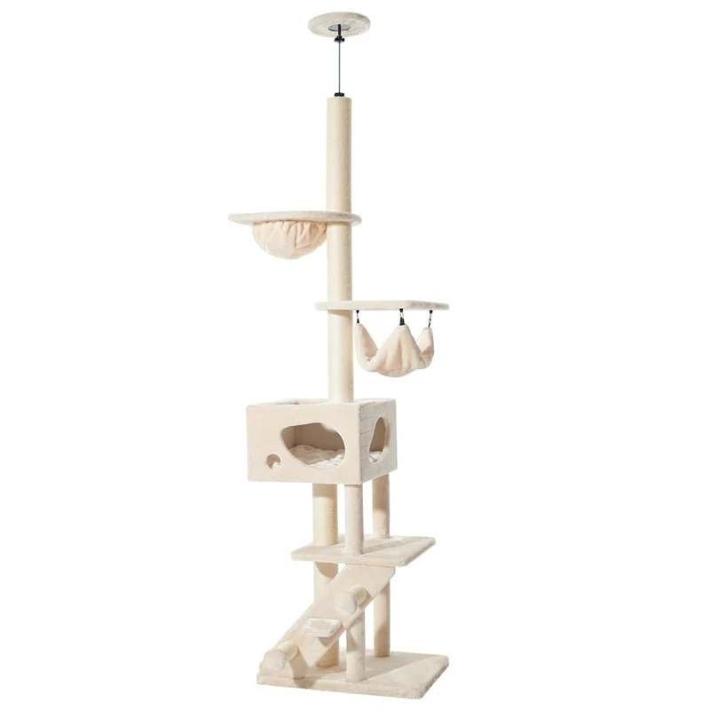 Nobby Sivas Cream Cat Scratching Post 70 x 48 x 247-275 cm