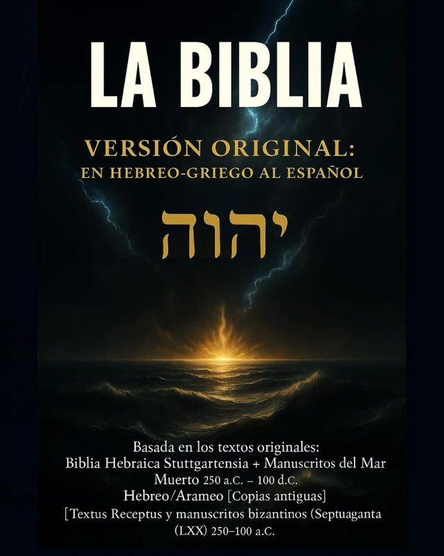 LA BIBLIA VERSIÓN ORIGINAL: EN HEBREO-GRIEGO AL ESPAÑOL: La Santa Biblia en español basada en los textos originales en hebreo, arameo y griego — sin ... restaurada con fidelidad total.
