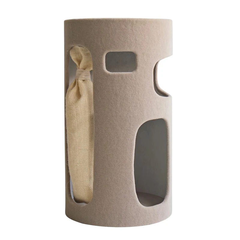 Nobby Skuli Scratching Barrel Diameter 50 x 90 cm Beige