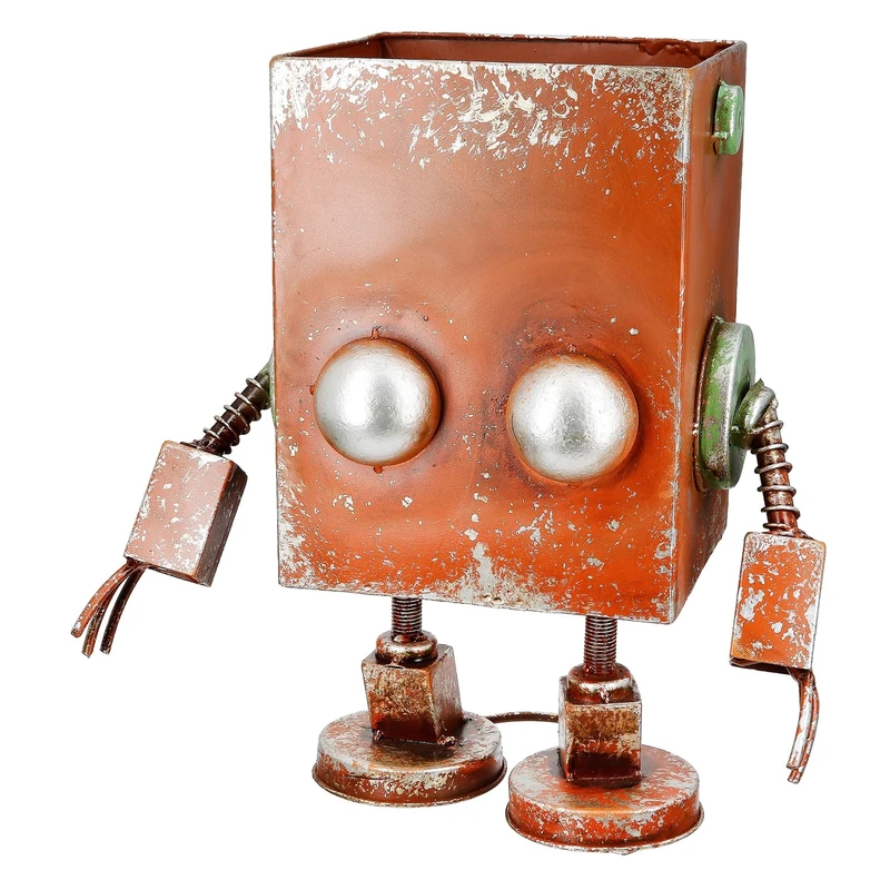 Casablanca modernes Design Decorative vase, Metal, Rust Brown, Höhe 37,5cm