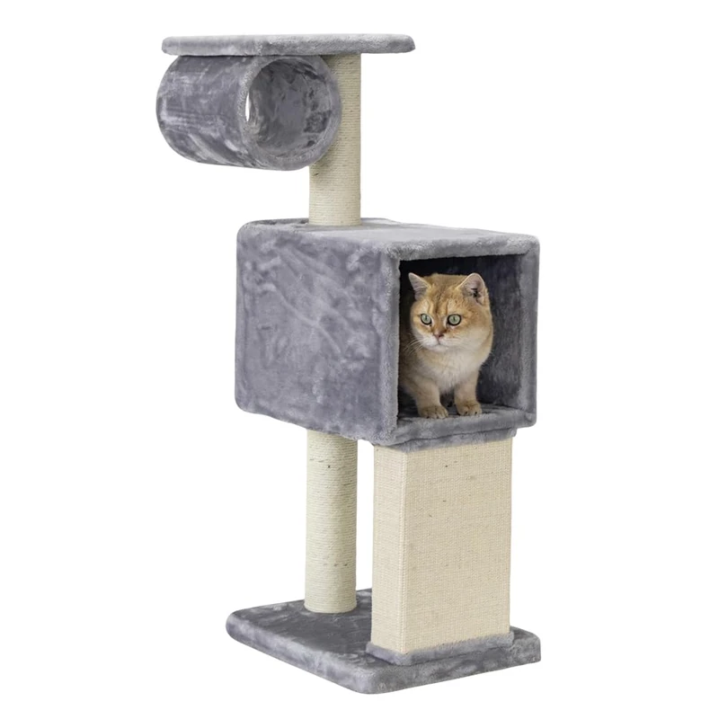 Nobby FINA Cat Scratching Post Grey 40 x 35 x 100 cm