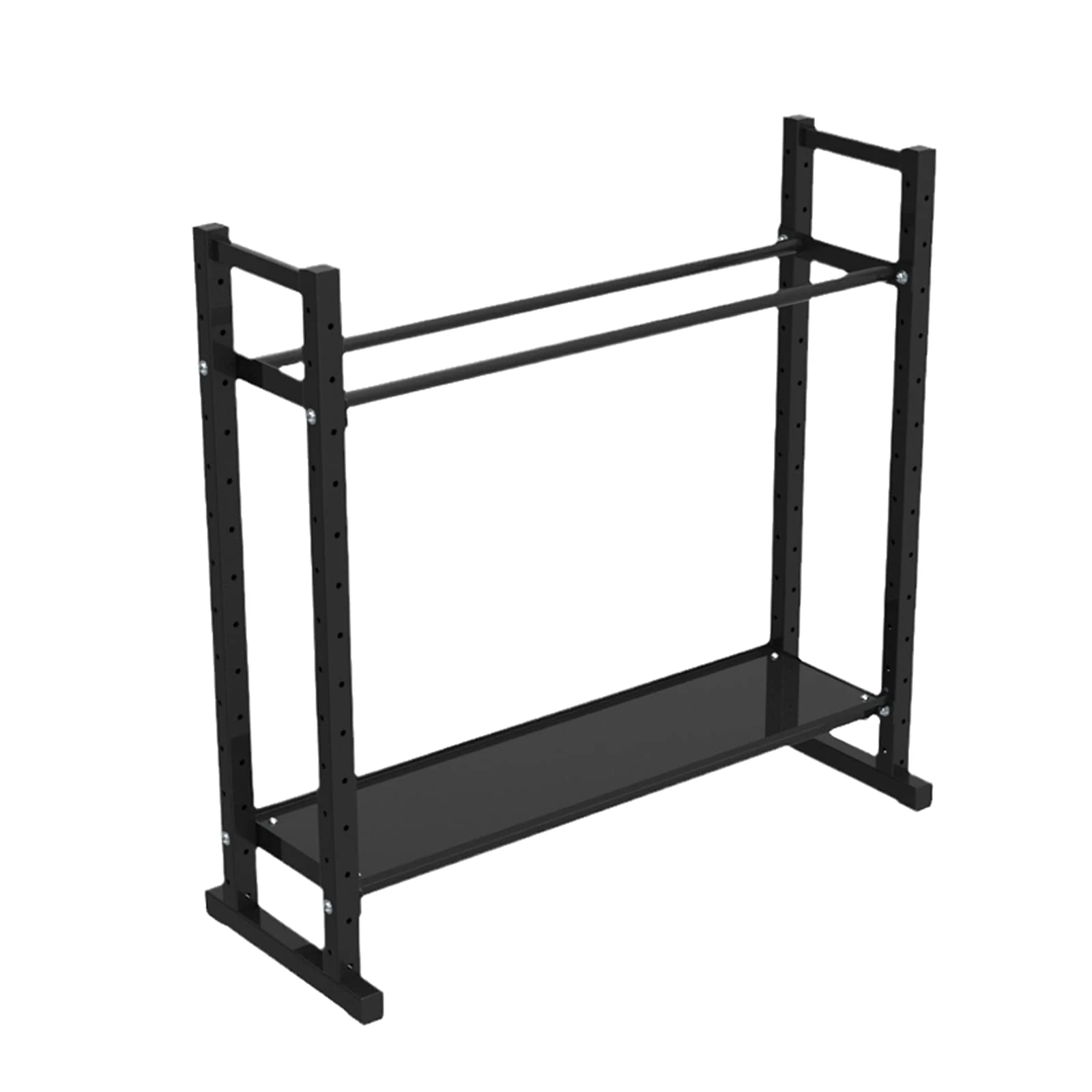 CMOLVUR Dumbbell Weight Rack Storage Stand, 2 Tier Sports Strength Training Dumbbell Racks, Saves Space, Suitable for Gym, Retailers And Home Fitness