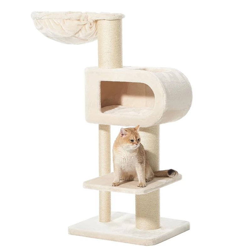 Nobby Tove Cream Cat Scratching Post 48 x 58 x 128 cm