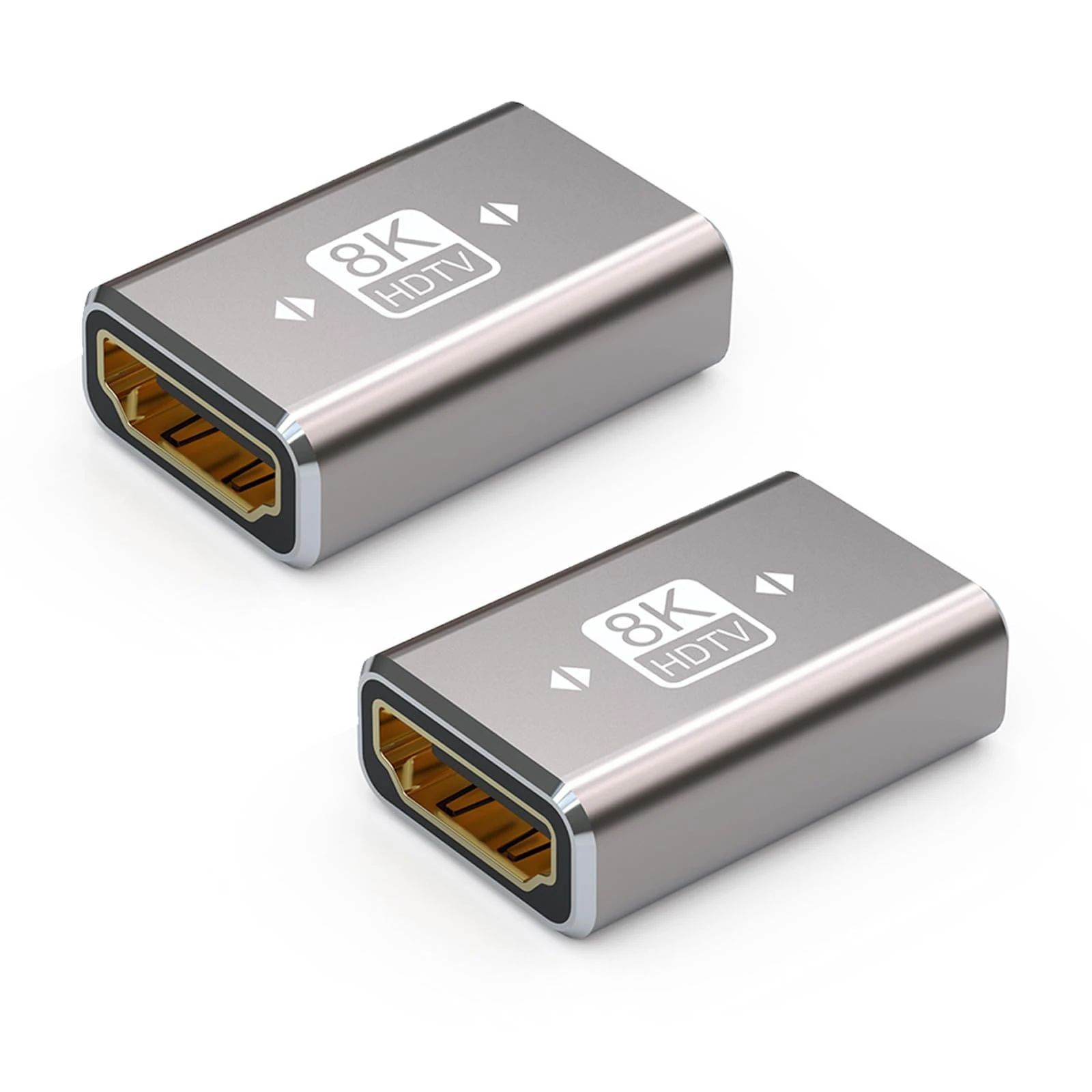 Pence & Moon Collective 2 Pcs HDMI Female to Female Adapter, HDMI Coupler 8K@60Hz, 4K@120Hz to Connector Supports ARC, HEC, HDCP | for TVs, PCs, PS5, Xbox, Laptops