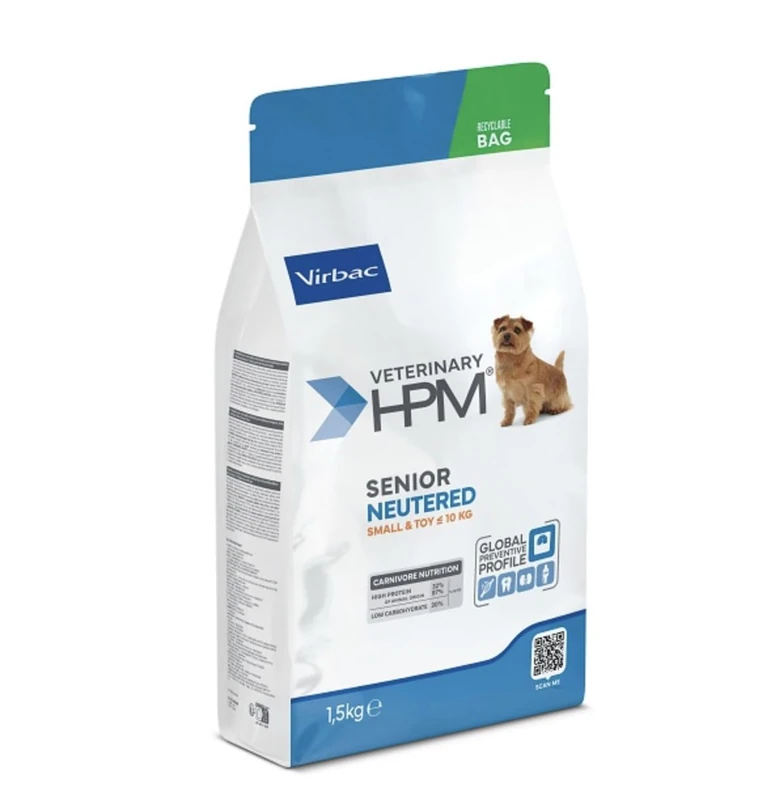 Veterinary HPM Senior NEUTERED Dog Small & Toy 7kg