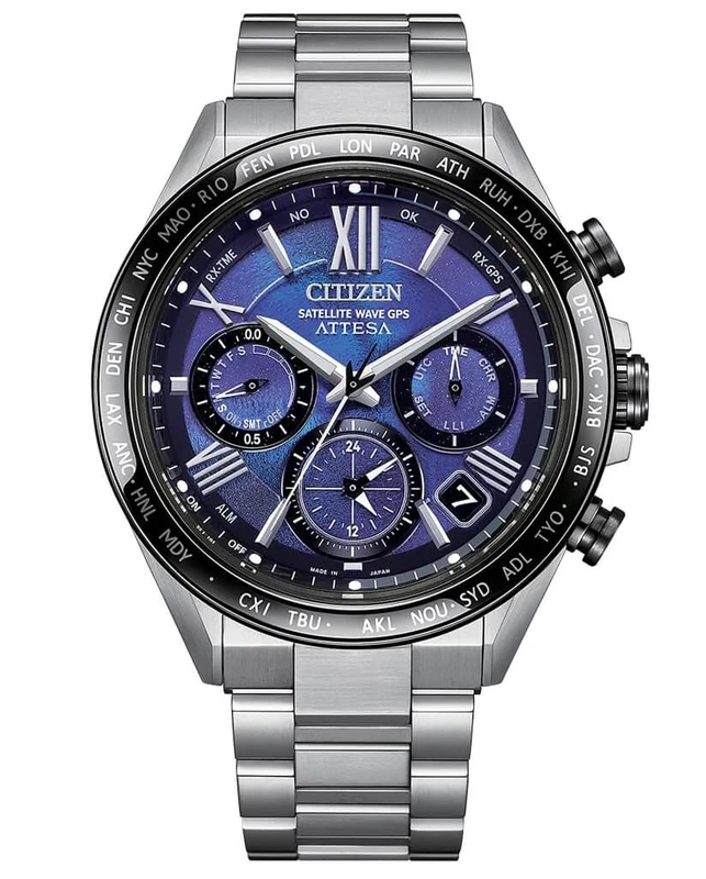 Citizen Men's Chronograph Eco-Drive Watch Attesa Satellite Wave