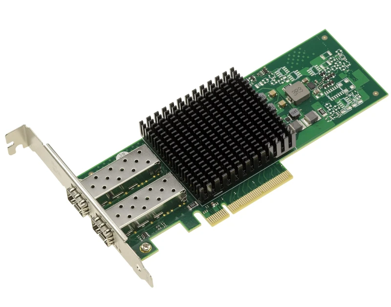 KALEA-INFORMATIQUE Broadcom BCM57414 2 Port 10G SFP+ or 25G SFP28 Ethernet LAN Network PCIe Controller Card - Image 1