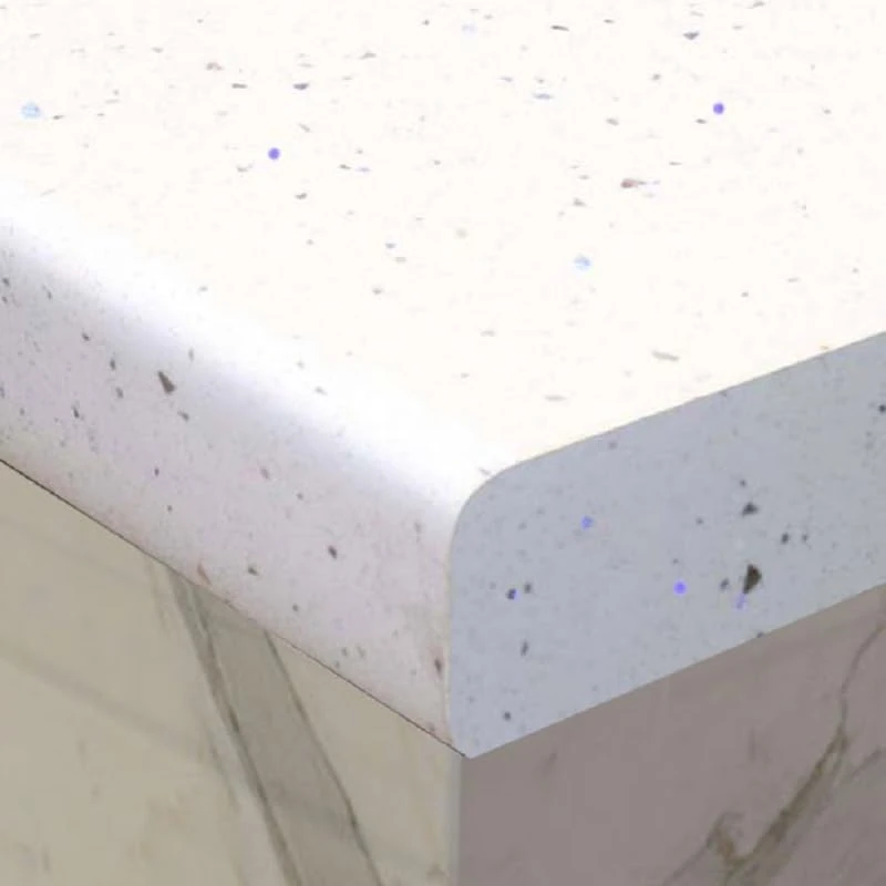White Sparkle Kitchen Worktop - 3m x 60cm x 4cm Heat/Water Resistant
