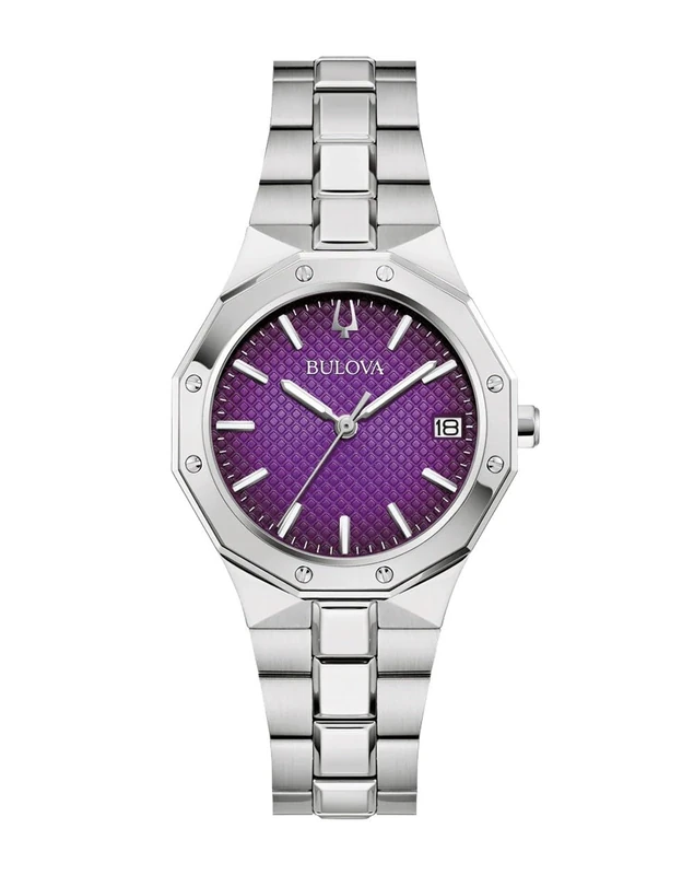 Bulova Women's Analogue Quartz Watch with Stainless Steel Strap 96M168