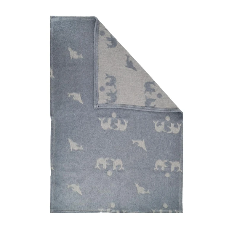 Mon PTIT Dodo Sea Wolf Blanket (Merinos) 80 x 100 cm Storm Grey - Image 1
