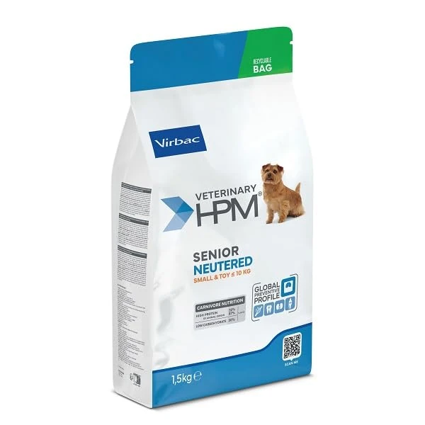 Veterinary HPM Senior NEUTERED Dog Small & Toy 3kg