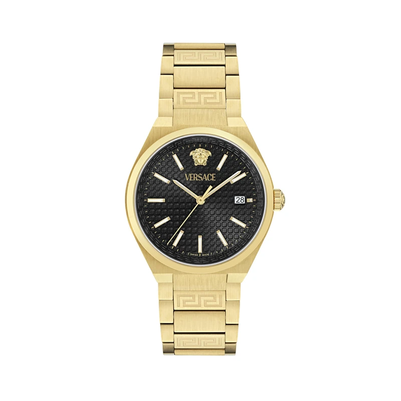 Versace Men's Analogue Swiss Quartz Watch with Stainless Steel Strap VE0F00525