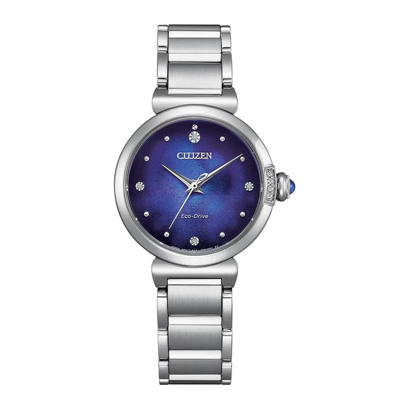 Citizen Women's Analogue Eco-Drive Watch with Stainless Steel Strap EM1060-87L
