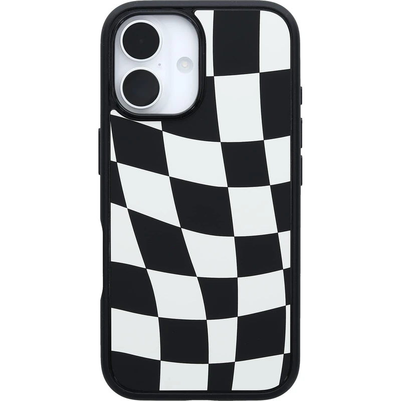 OtterBox iPhone 16 Symmetry Series Case - Wavy Charcoal Black - Image 1