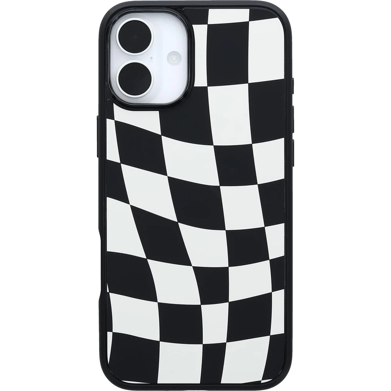 OtterBox iPhone 16 Plus Symmetry Series Case - Wavy Charcoal Black