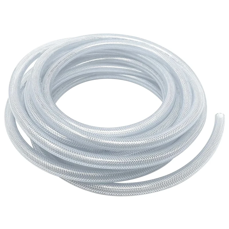 25 m of 19 mm ID / 23 mm OD Food Grade Reinforced Hose Pipe - 4-Layer High-Pressure PVC Tube for Water, Air, Chemicals - Textile Braided Heavy Duty Pipe for Workshop, Garden, Agriculture, Food Use