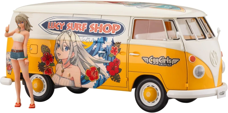 Hasegawa 652458-1/24 Volkswagen Type 2 with Figure - Scale 1:24