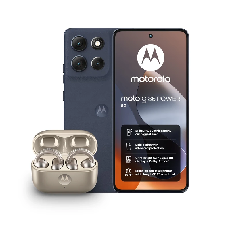 Motorola G86 8+256 Spellbound and Moto buds loop w/crystals by Swarovski