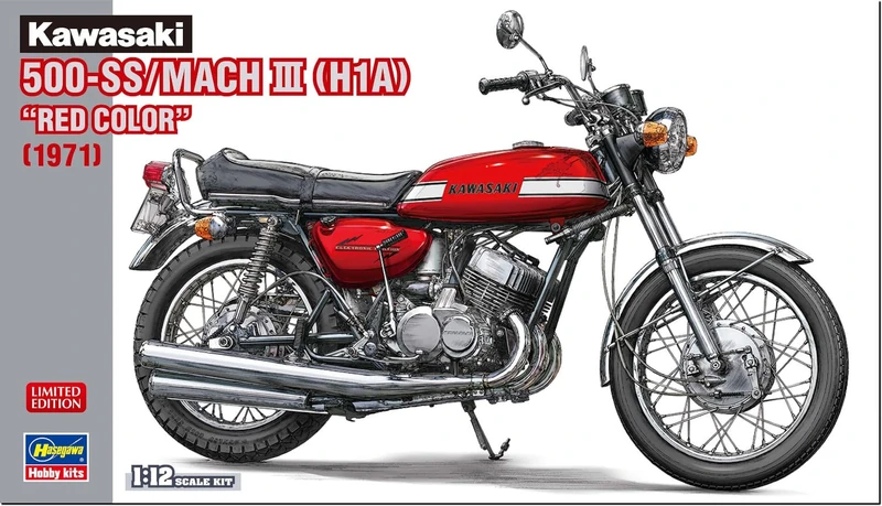 Hasegawa 621775-1/12 Kawasaki 500-Ss/Mach III - 1:12 Scale