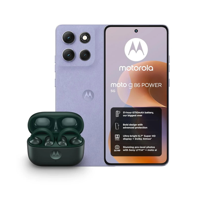 Motorola G86 8+256 Cosmic Sky and Moto buds loop - Green