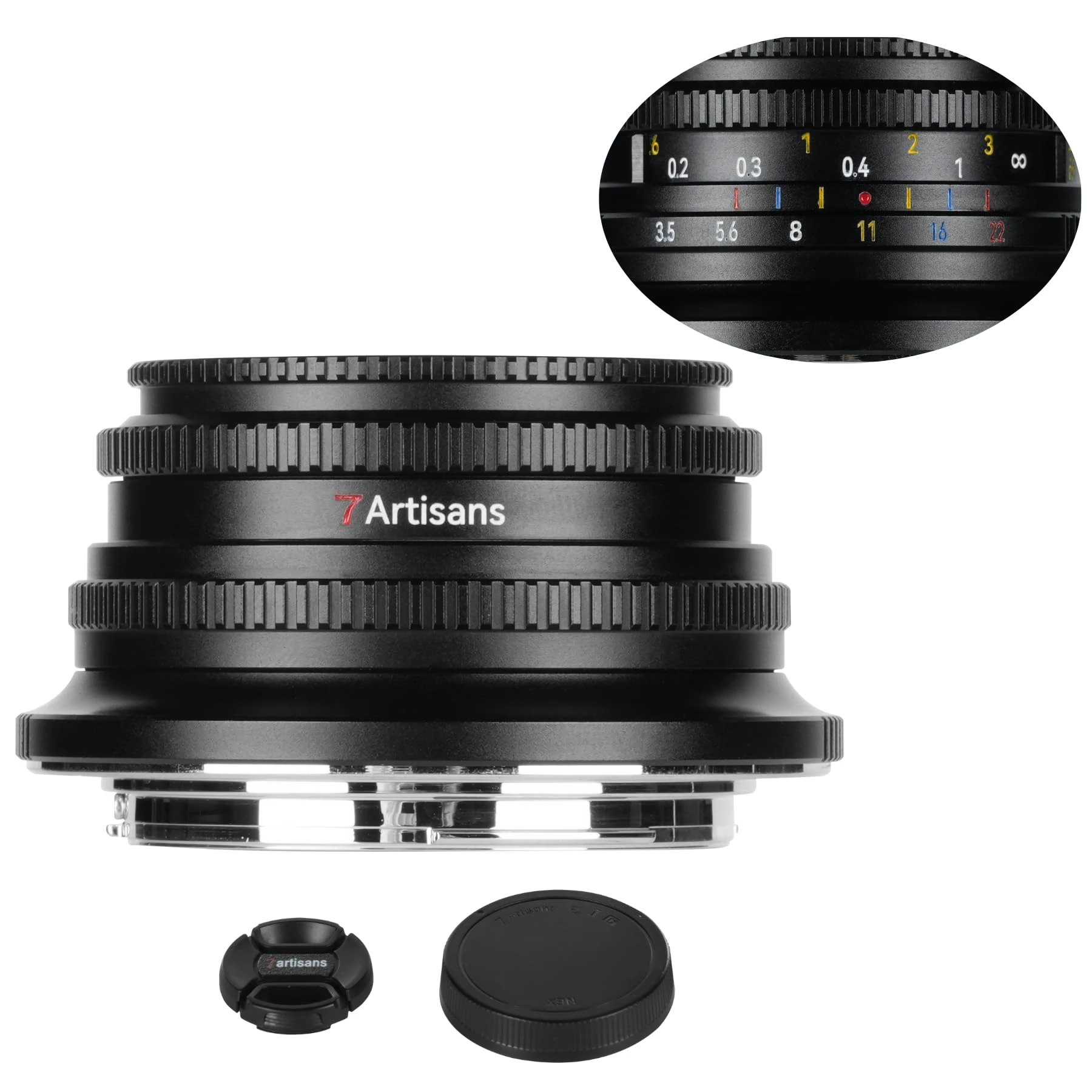7Artisans 10mm F3.5 for M43 mount Lens,Ultra wide angle lens APS-C manual focus, 108 °, distortion free compatible for G1 G2 G3 G5 Olympus epm1 E-PL1 E-PL2 E-PL3 E-PL5 (Black)