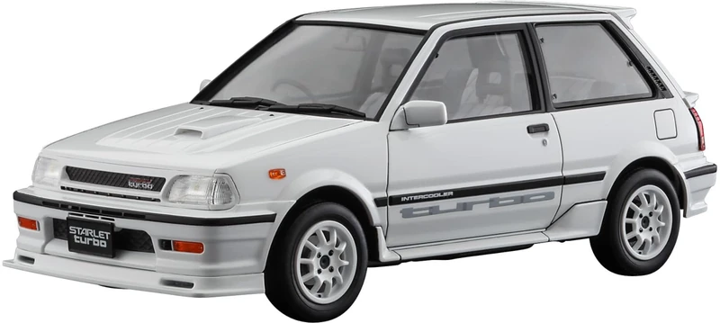 Hasegawa Toyota Starlet Ep71 Turbo-S 3-Door 1:24 Scale 620777-1/24 - Image 1