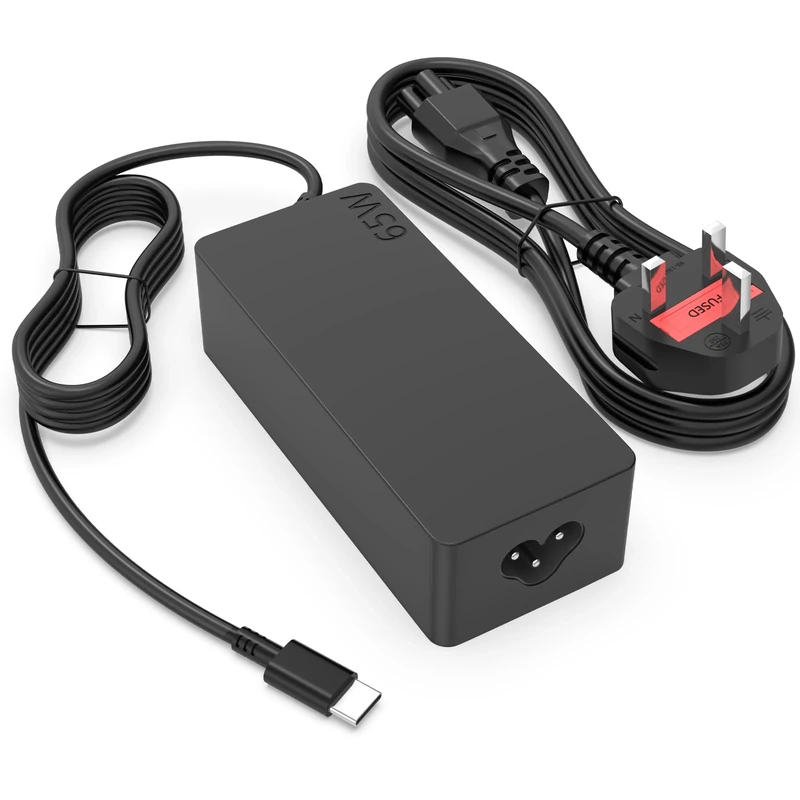 65W USB C Laptop Charger Compatible with Lenovo Thinkpad/Yoga/Chromebook T480 T490 T14 X13 C930 C940 100e 300e 500e ADLX65YLC3D 4X20M26268 ADLX65YDC2A