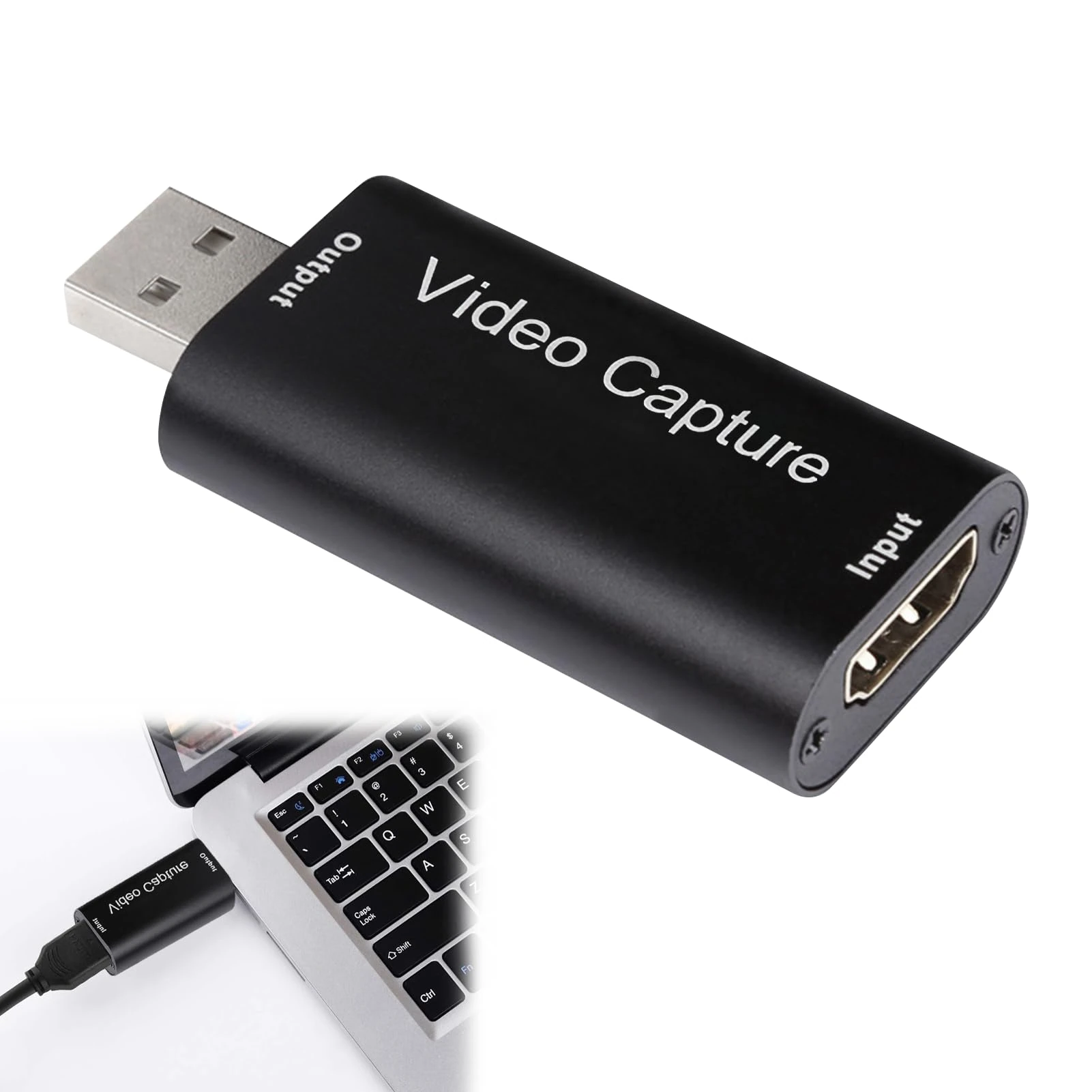 1080P/4K HD-MI to USB, HD-MI Capture Card 2.0 Video Recording Card, HD-MI to USB 2.0 Usb to Hd-mi Adapter,for Live Broadcasts, Conference Rooms, Videoes,PC Laptop Recorder