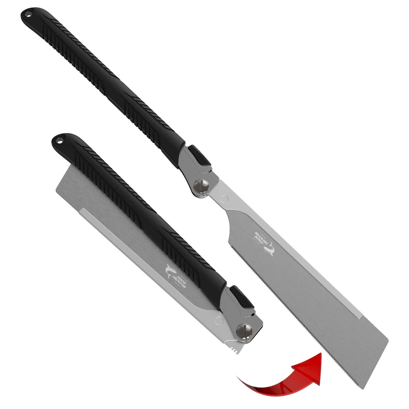 FAMEX Dozuki 5527 Professional Japanese Saw 240 mm Carbon Steel Very Fine 22 TPI Thickness 0.3 mm Made in Japan Folding Handsaw for DIY and Commercial Fine Saw for Wood Pull Saw - Image 1