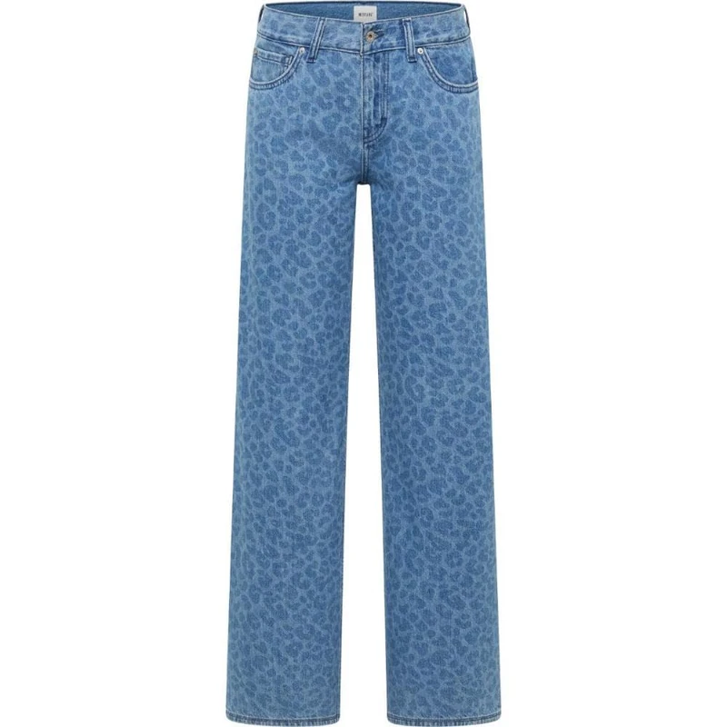 MUSTANG Women's Style Medley Wide Leg Jeans, Medium Blue 580, 31W x 34L