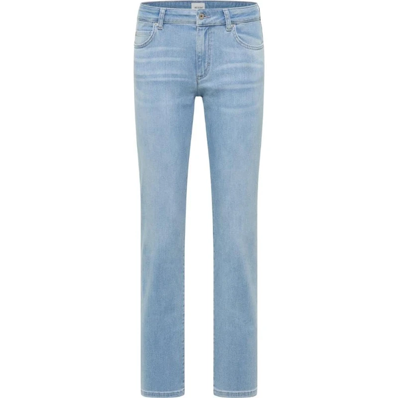 MUSTANG Women's Style Crosby Relaxed Straight Jeans, Light Blue 201, 30W x 34L