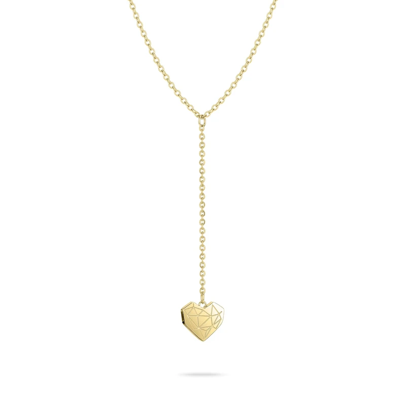 Liebeskind Berlin Ladies Necklace LJ-1779-N-50 in Stainless Steel IP Gold