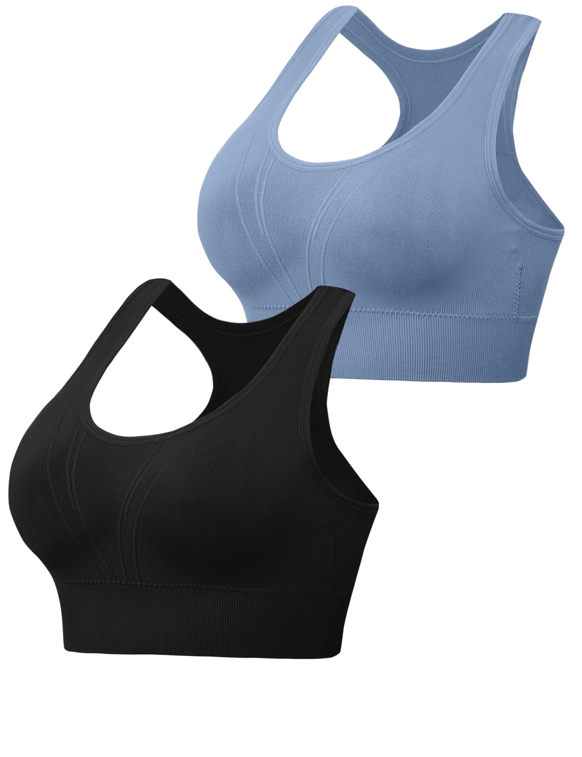 Litherday Sports Bra Women's Push Up Sports Bra Strong Hold Bra Without Underwire Removable Pads Comfort Yoga Crop Tops Vest for Fitness