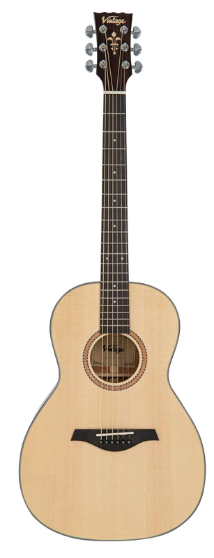 VINTAGE PERFORMER SERIES ACOUSTIC GUITAR – PARLOUR – NATURAL GLOSS