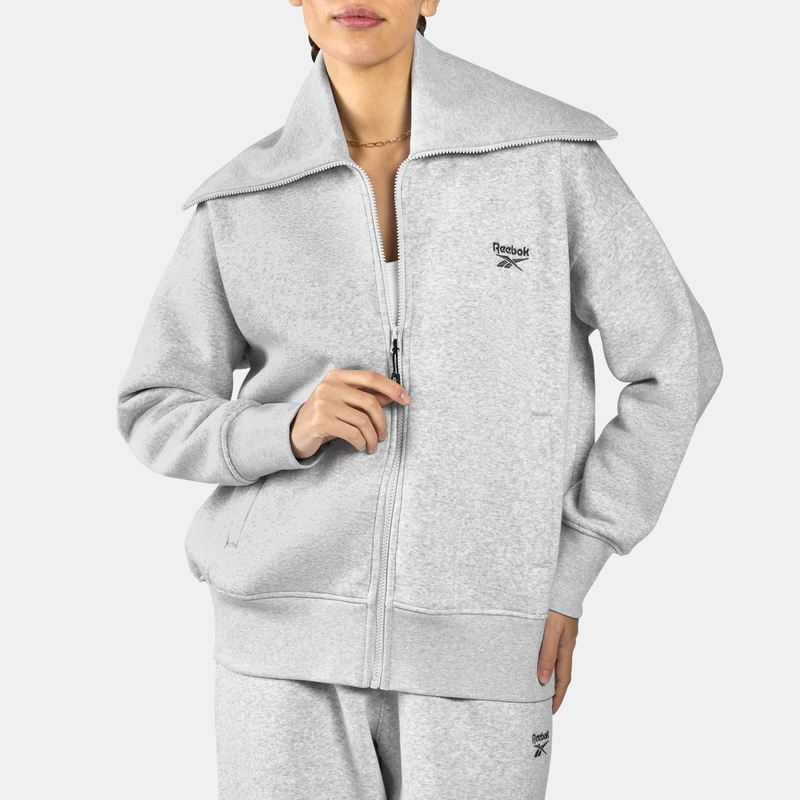 Reebok Wardrobe Essentials Retro Zip Top Silver