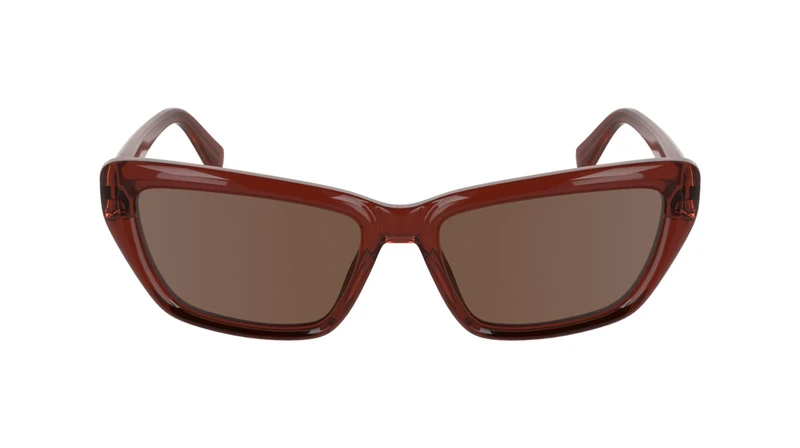 CALVIN KLEIN JEANS Women's Sunglasses CKJ24623S - Brick with Solid Brown Lens