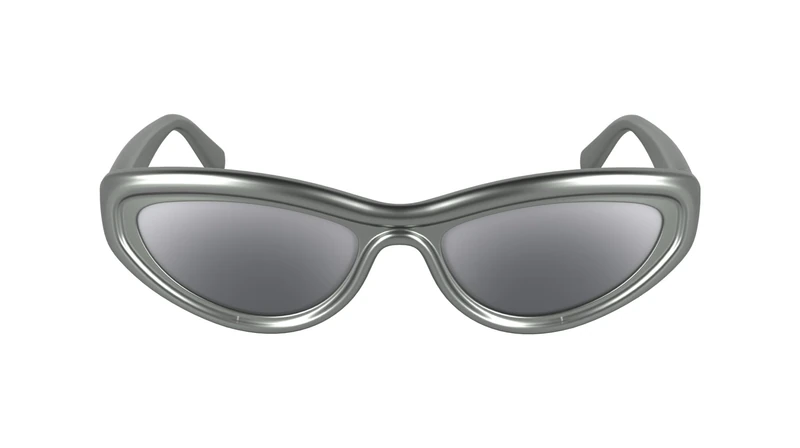 CALVIN KLEIN JEANS Women's Sunglasses CKJ24624S - Grey Silver with Solid Base Grey Silver Mirror Lens