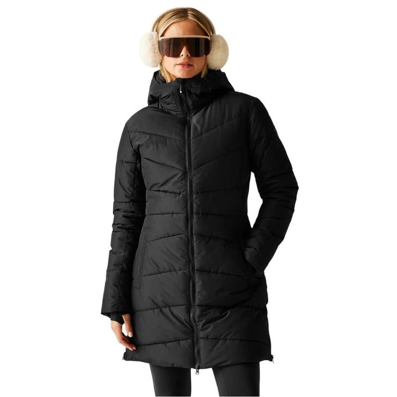 Dare2b Womens Striking V Padded Insulated Jacket, Black, 6 EU