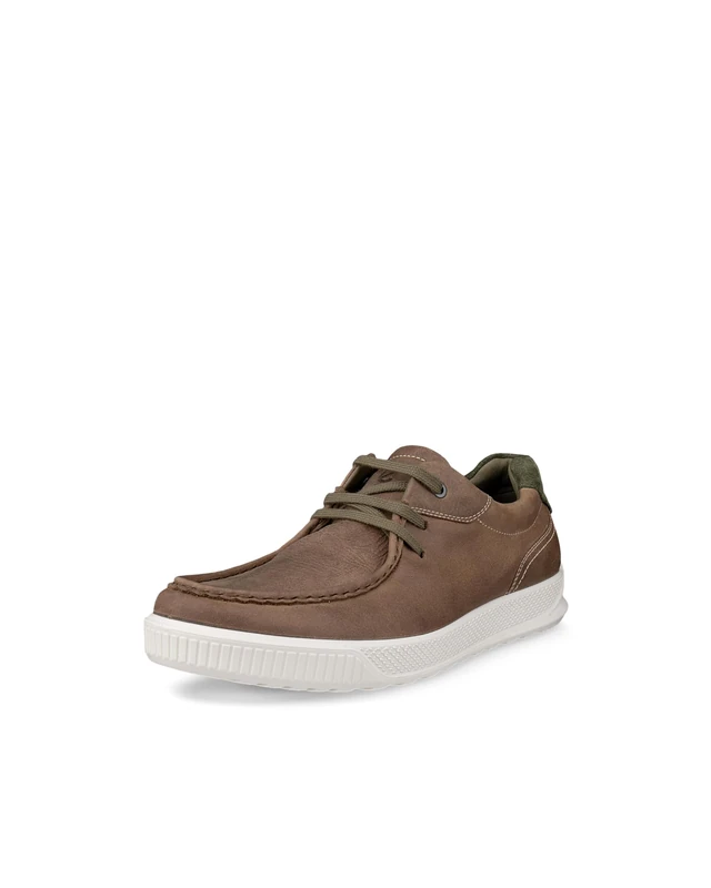 ECCO Men's Sneaker Byway Moc Toe, Nutmeg Brown, 6