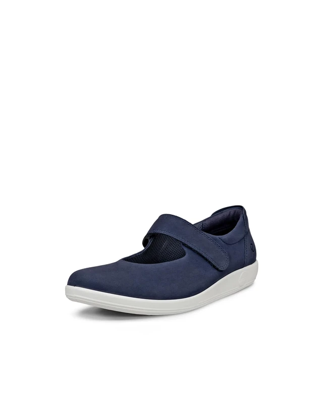 ECCO Women's Mary Jane Flat Soft 2.0 Mary-Jane, Marine, 4