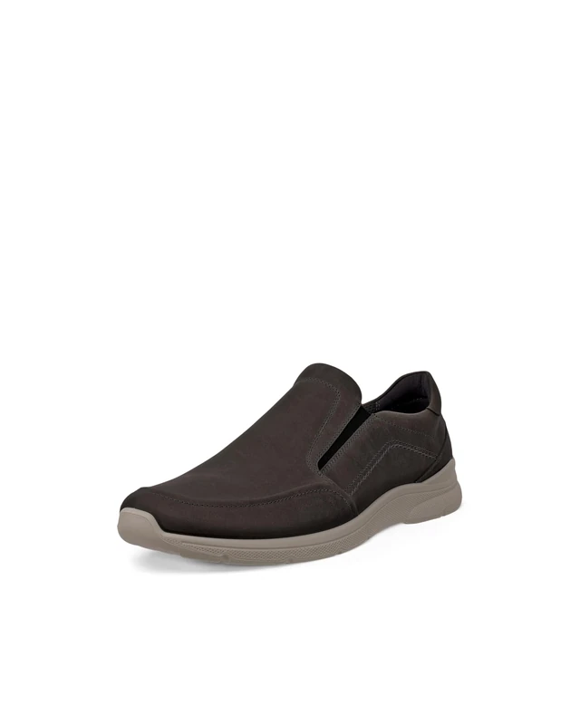 ECCO Men's Sneaker Irving Slipon, Steel, 7.5