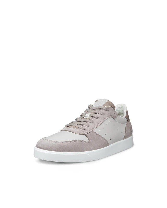 ECCO Men's Sneaker Street LITE, Moon Rock/Gravel/Taupe, 7.5