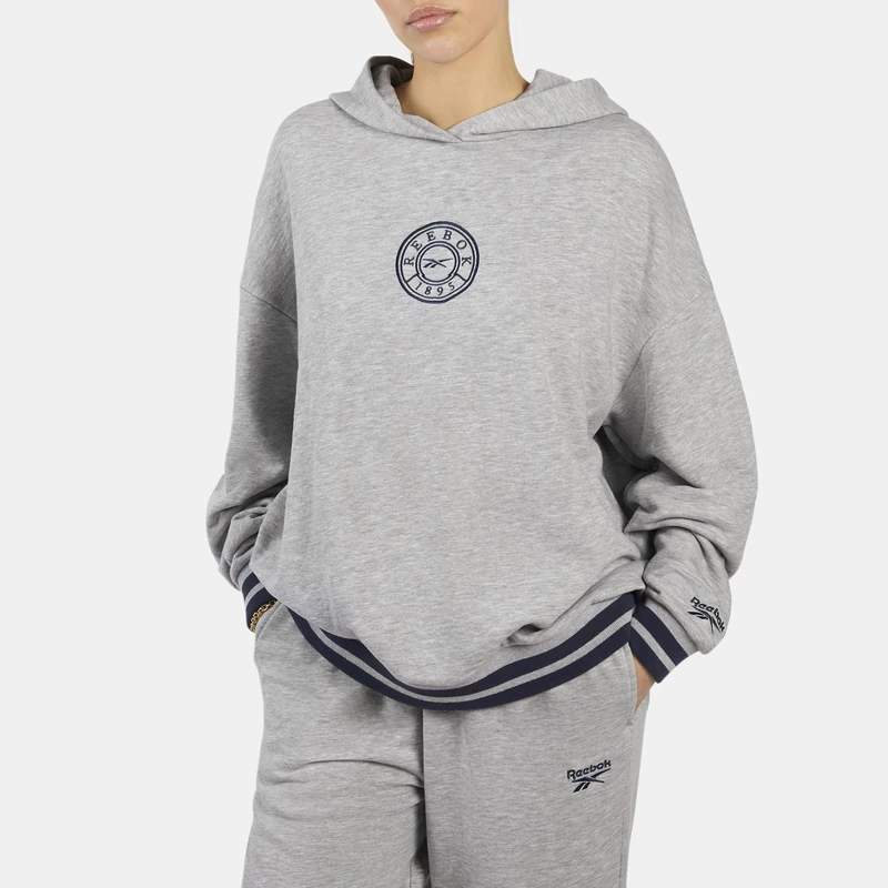 Reebok Lawn Club Oversized Hoodie Gray